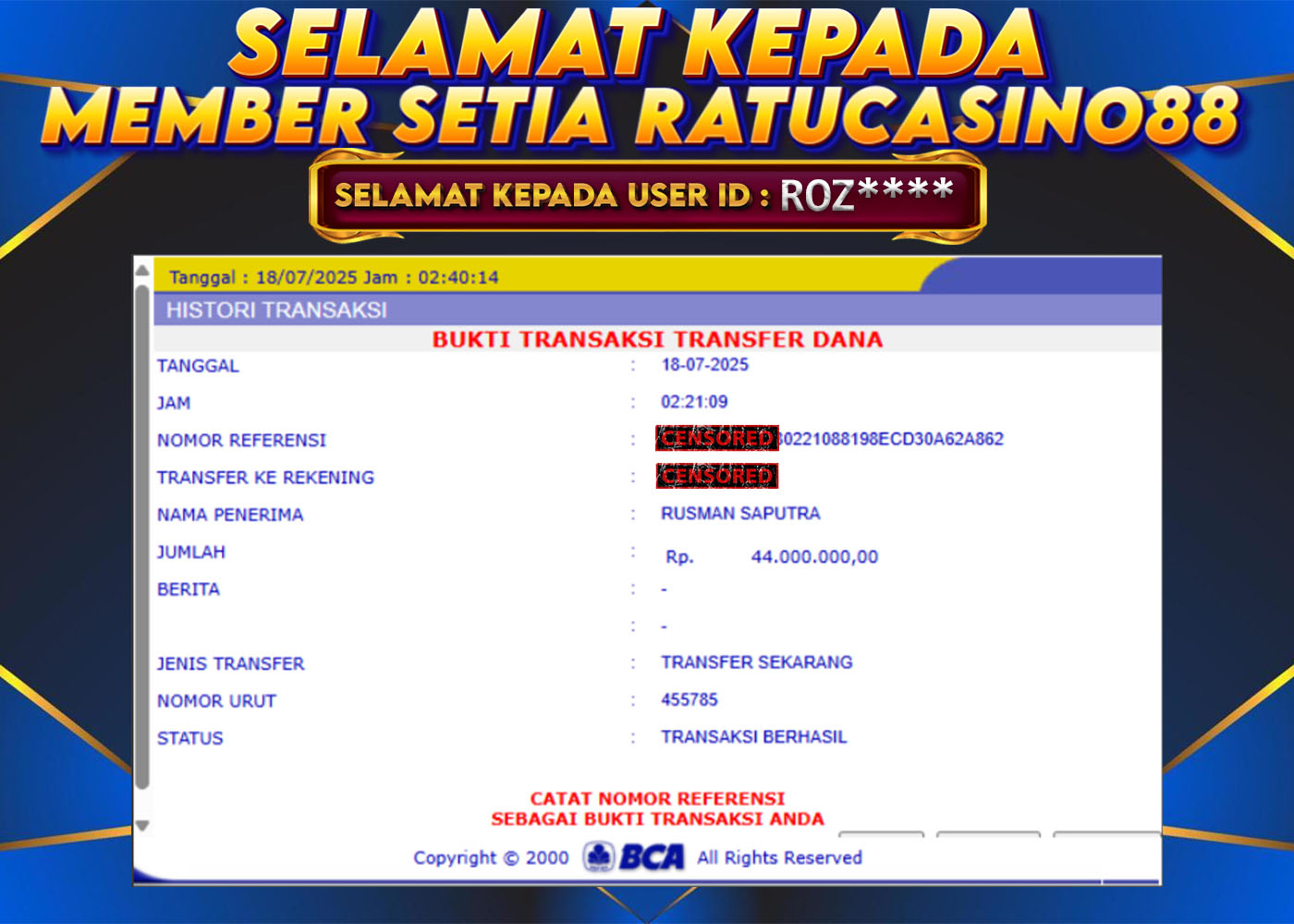 WITHDRAWAL MEMBER 1